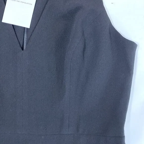 NWT Dress the Population Catalina Dress in Black Fit &amp; Flare Size XL