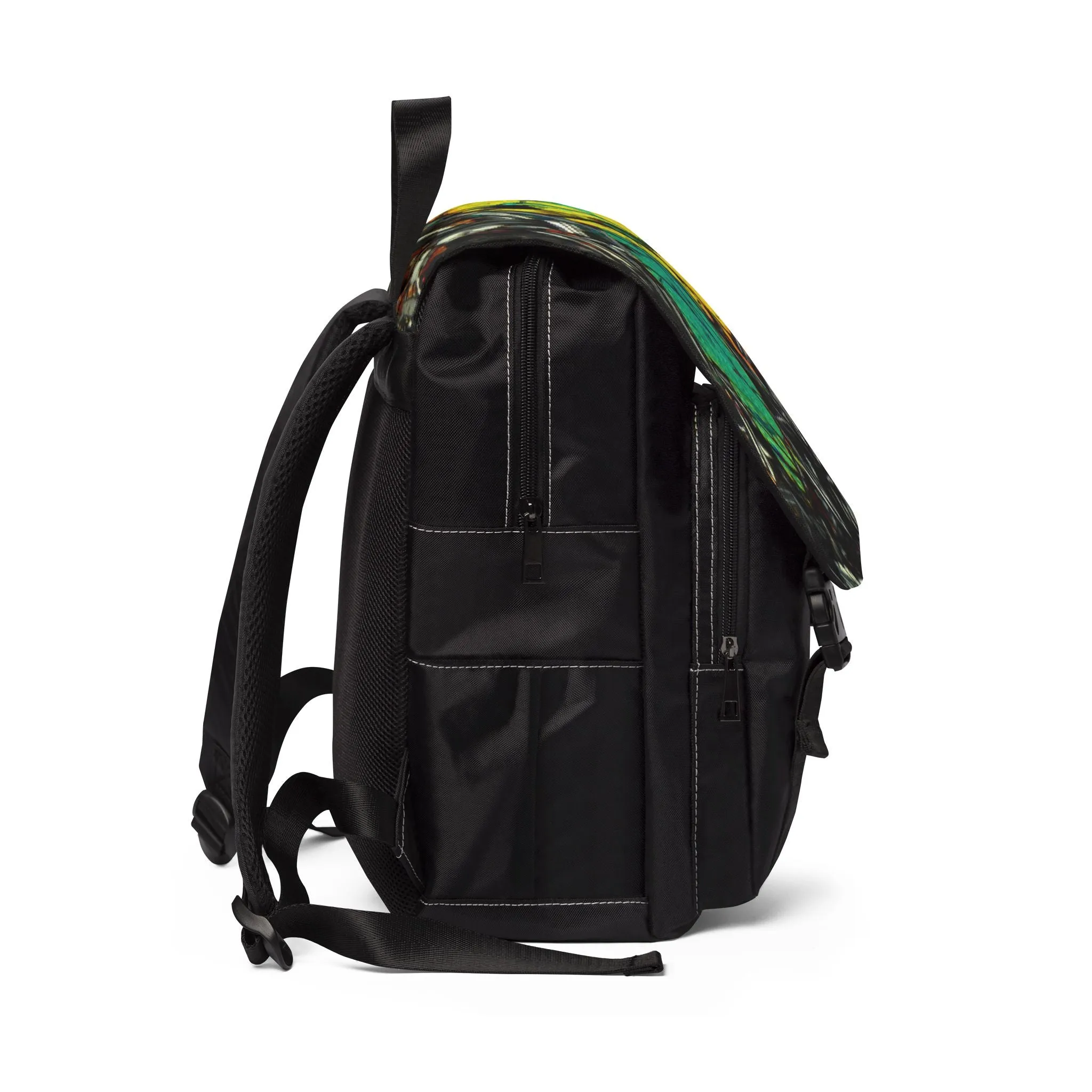 Olivine in Basalt Unisex Casual Shoulder Backpack