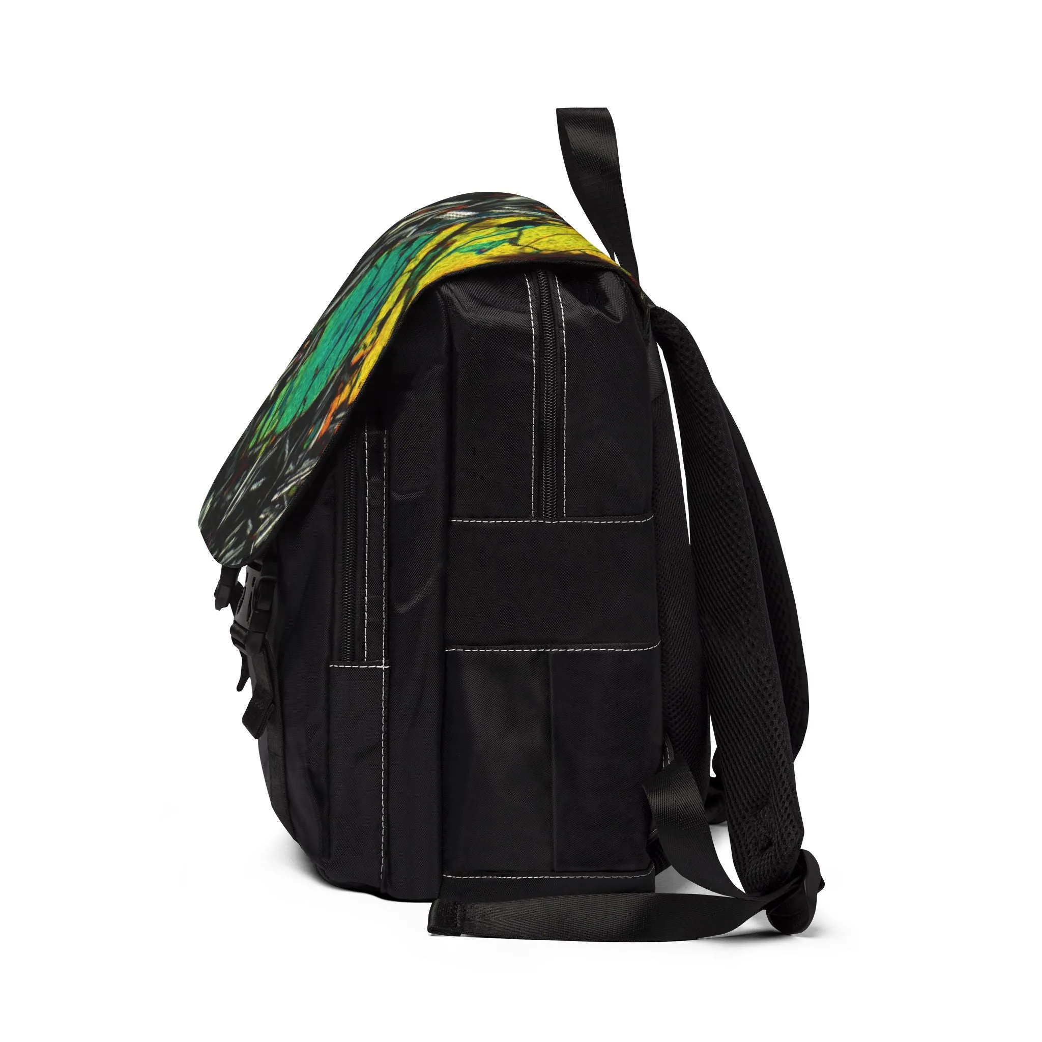 Olivine in Basalt Unisex Casual Shoulder Backpack