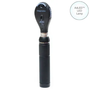 Ophthalmoscope Set Coaxile Head Handle Battery Zippered Case LED by ADC