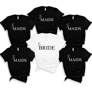 Oversized The Maids Hen Party TShirt, Matching Bachelorette Trip Tops