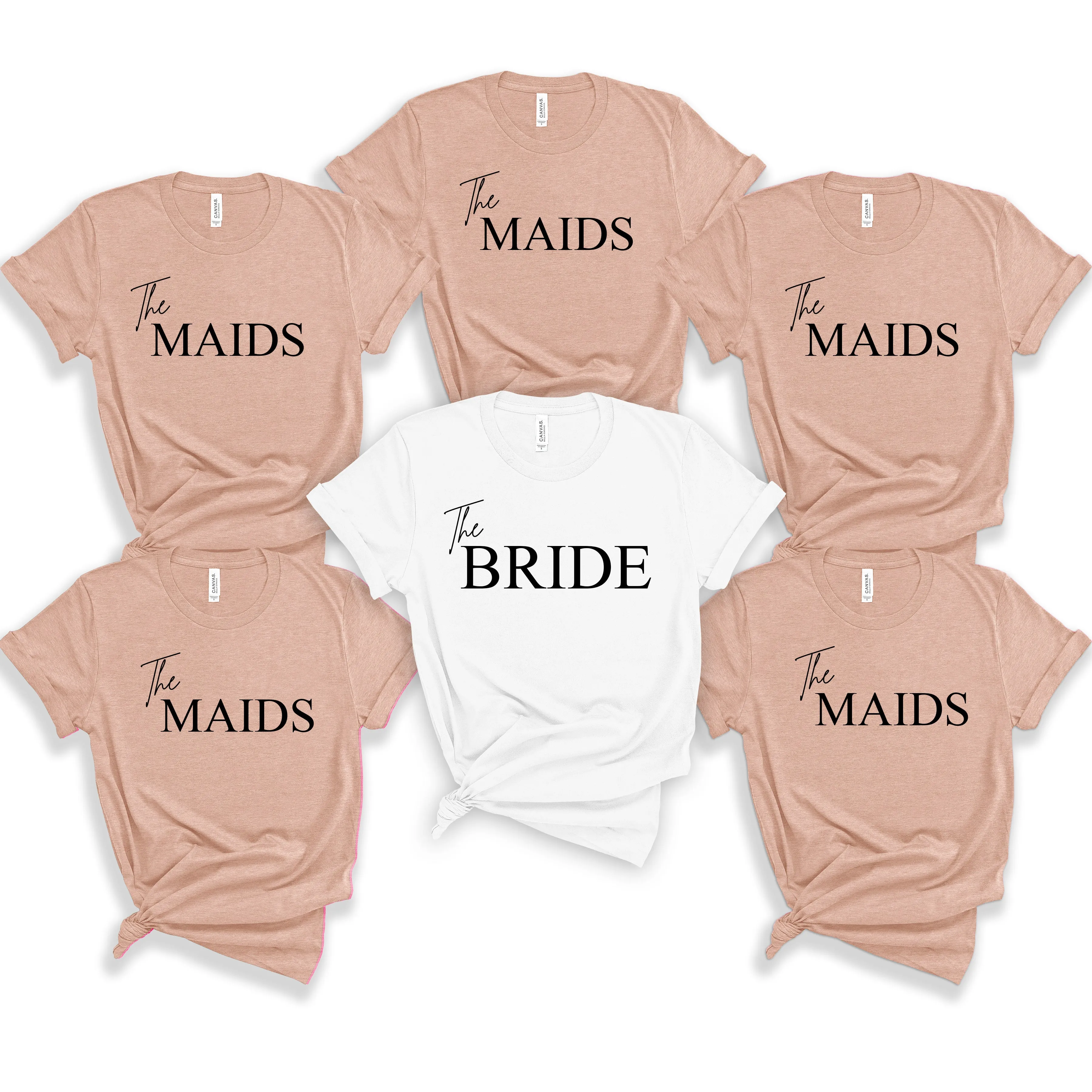 Oversized The Maids Hen Party TShirt, Matching Bachelorette Trip Tops