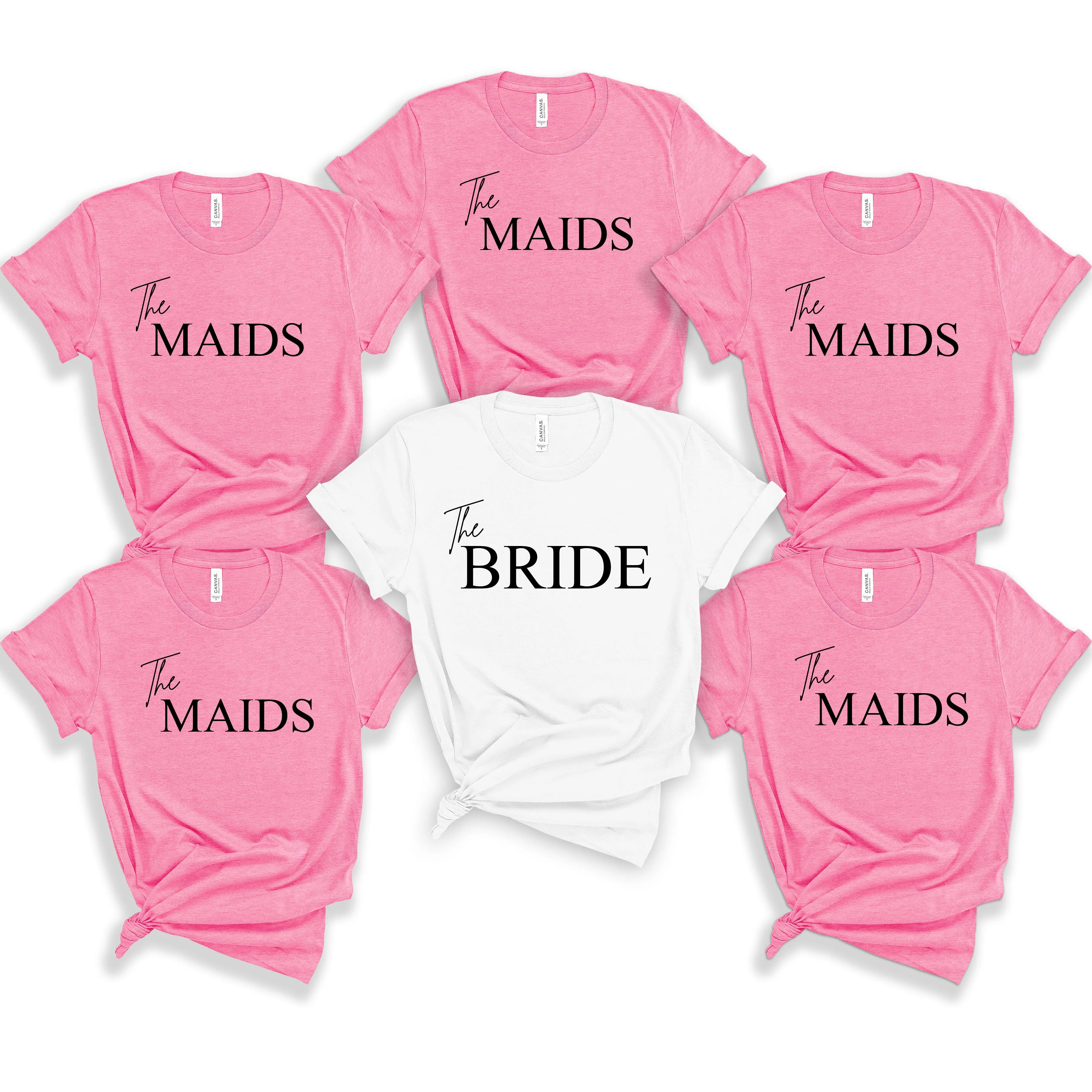 Oversized The Maids Hen Party TShirt, Matching Bachelorette Trip Tops