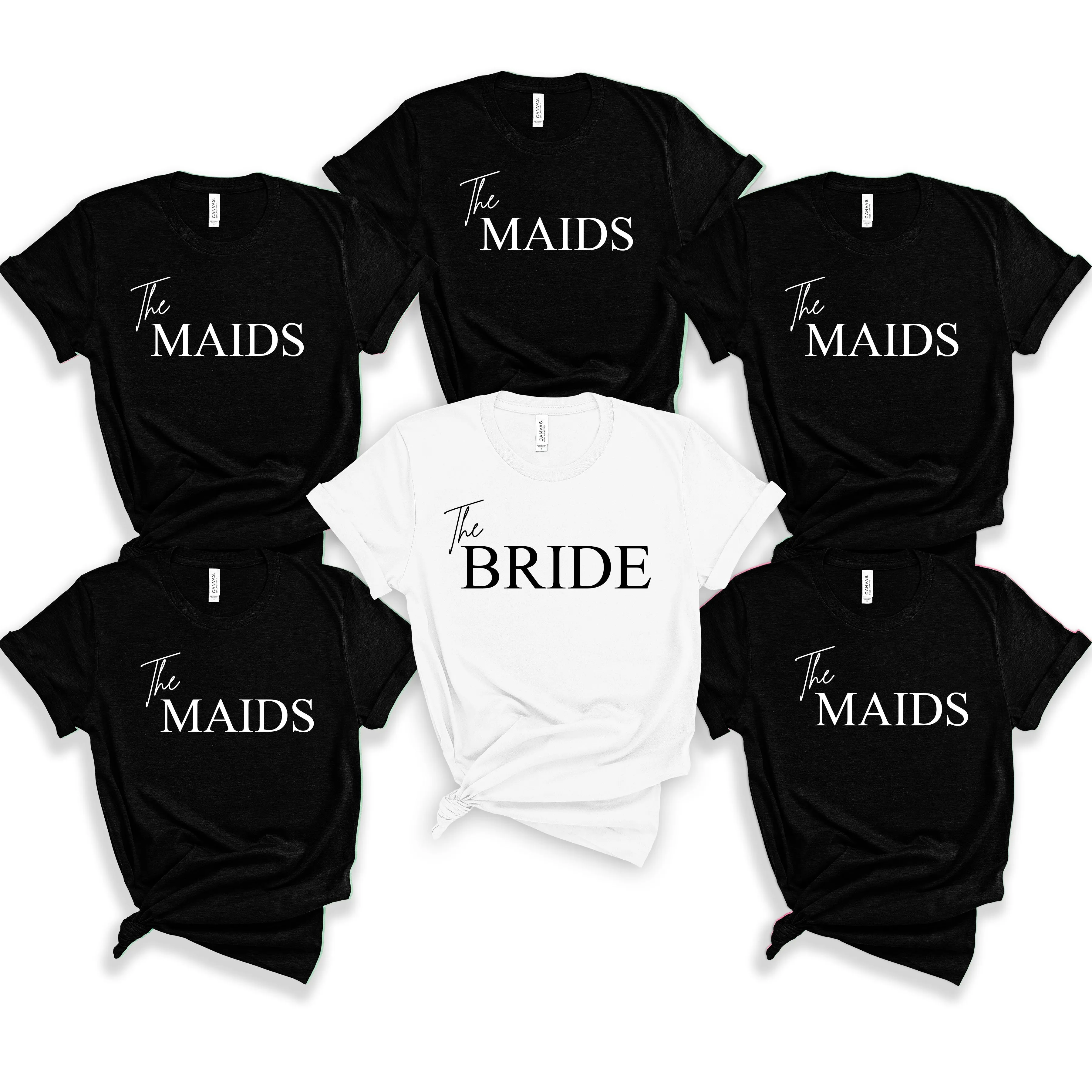 Oversized The Maids Hen Party TShirt, Matching Bachelorette Trip Tops