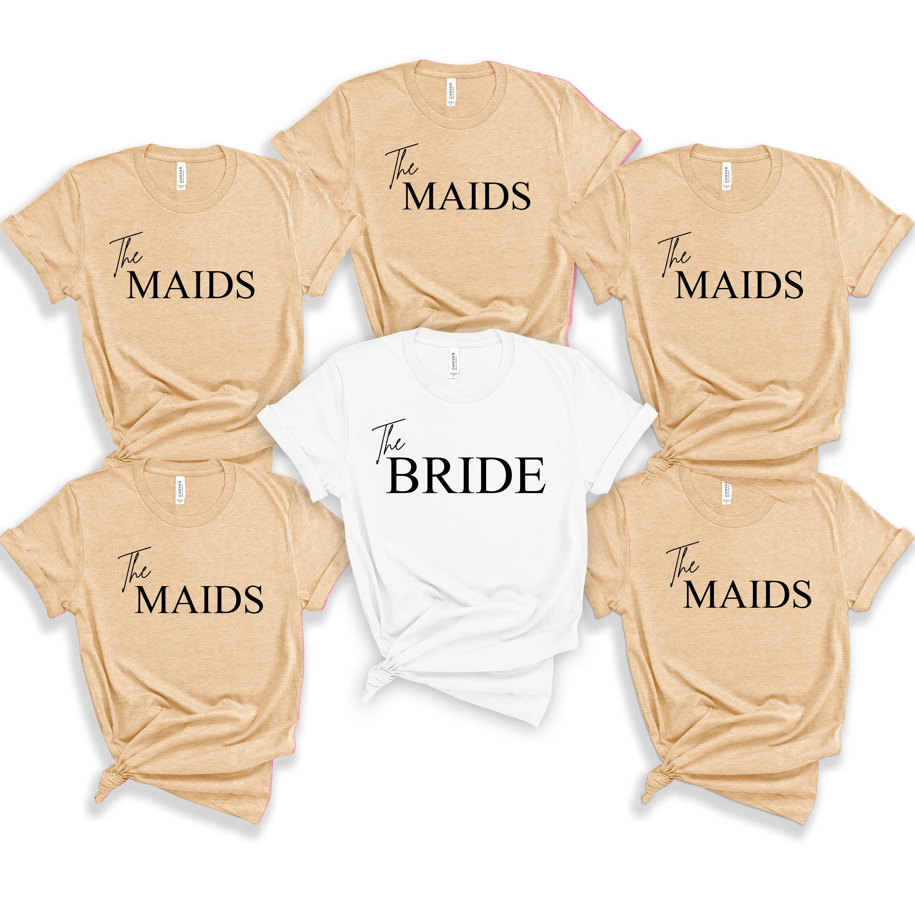 Oversized The Maids Hen Party TShirt, Matching Bachelorette Trip Tops