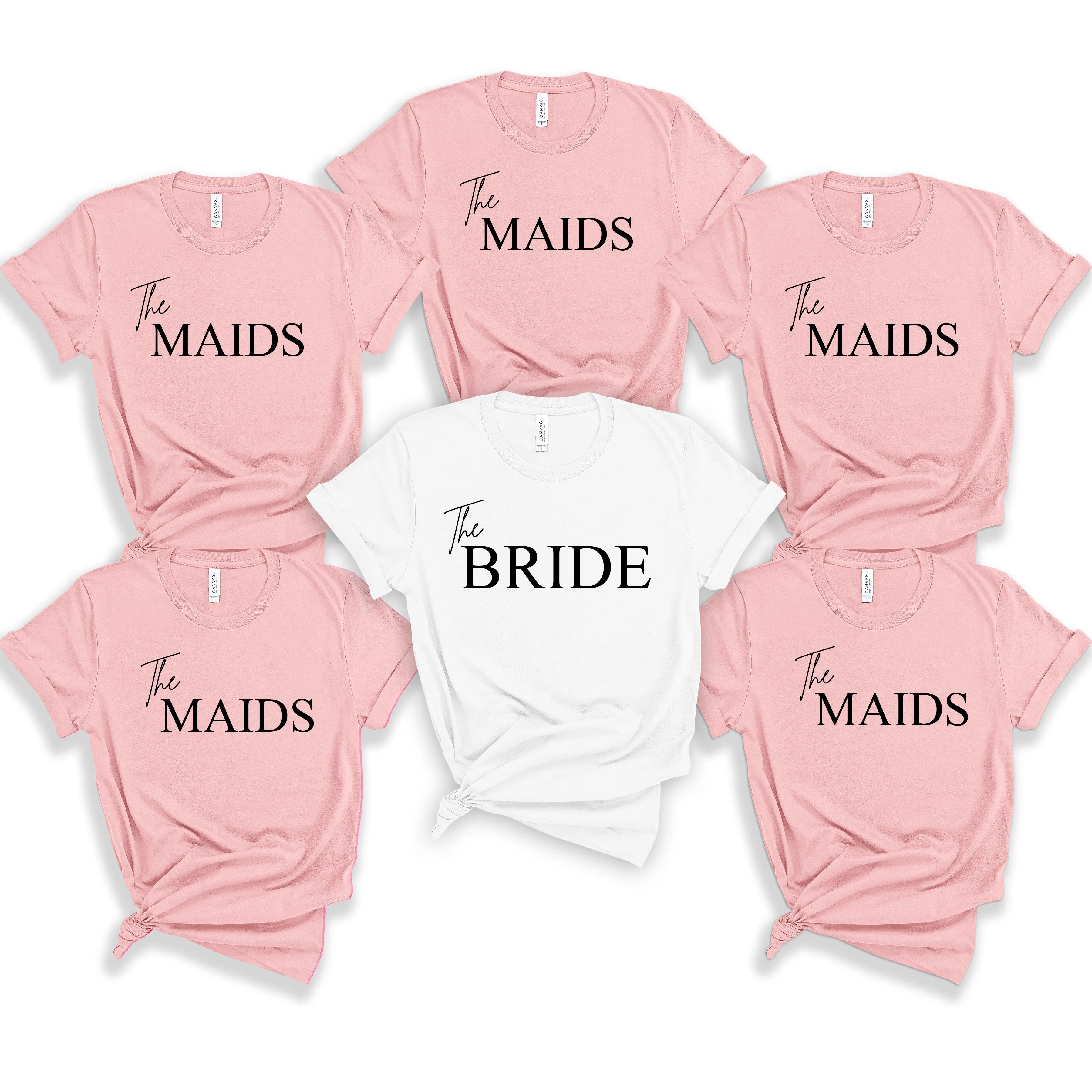 Oversized The Maids Hen Party TShirt, Matching Bachelorette Trip Tops