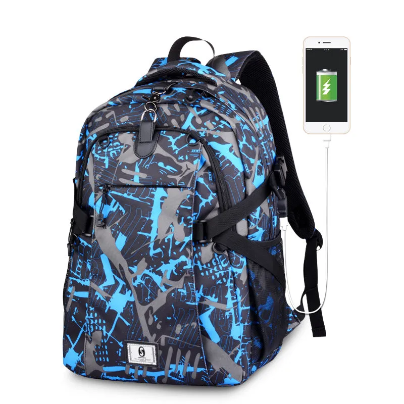 Oxford Cloth Student Men's School Bag