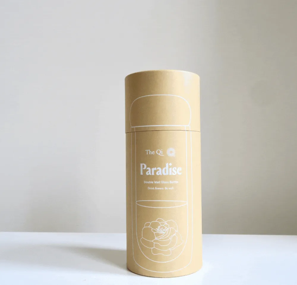 Paradise Double Wall Glass Bottle