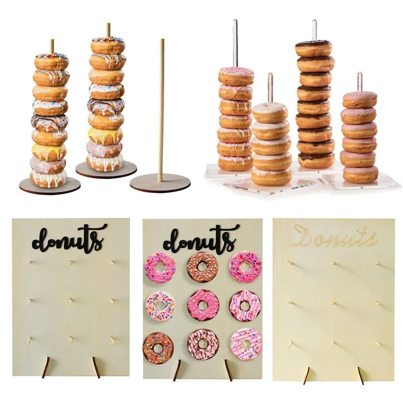 party Decoration Donuts Holds Stand Dessert Doughnut Table Holder