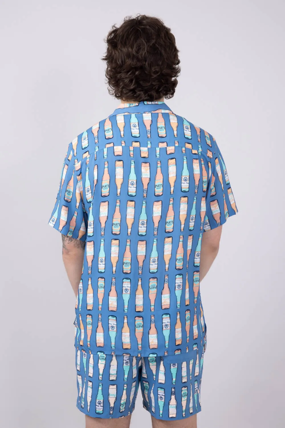 Party Pants Cold Dawgs Woven Button Up Shirt for Men in Navy | P12513091-NAVY