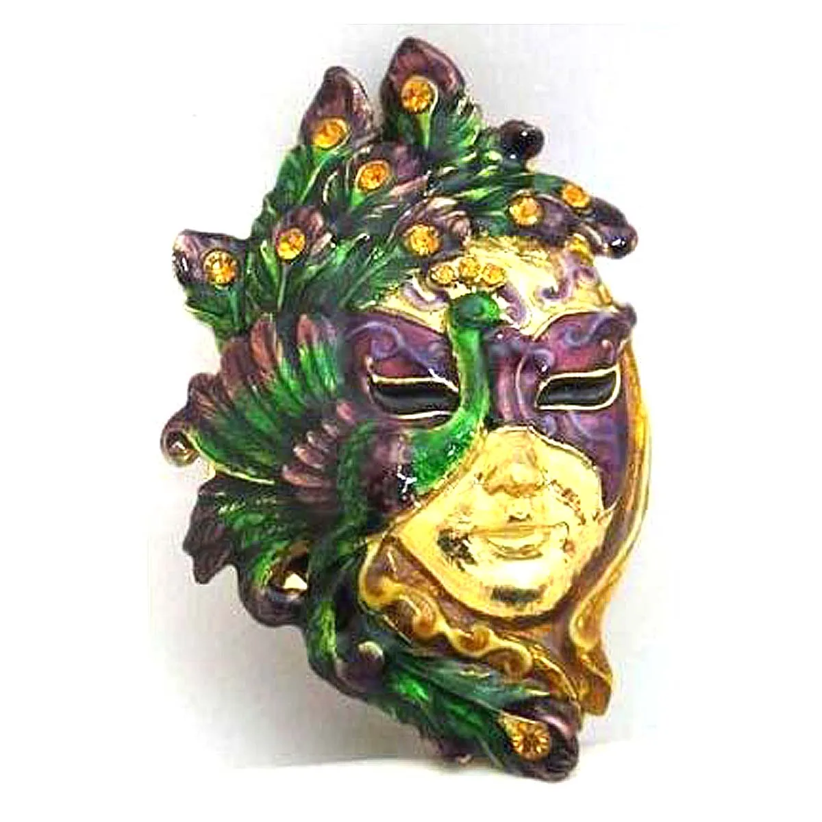 Peacock Mask Jewelry Box
