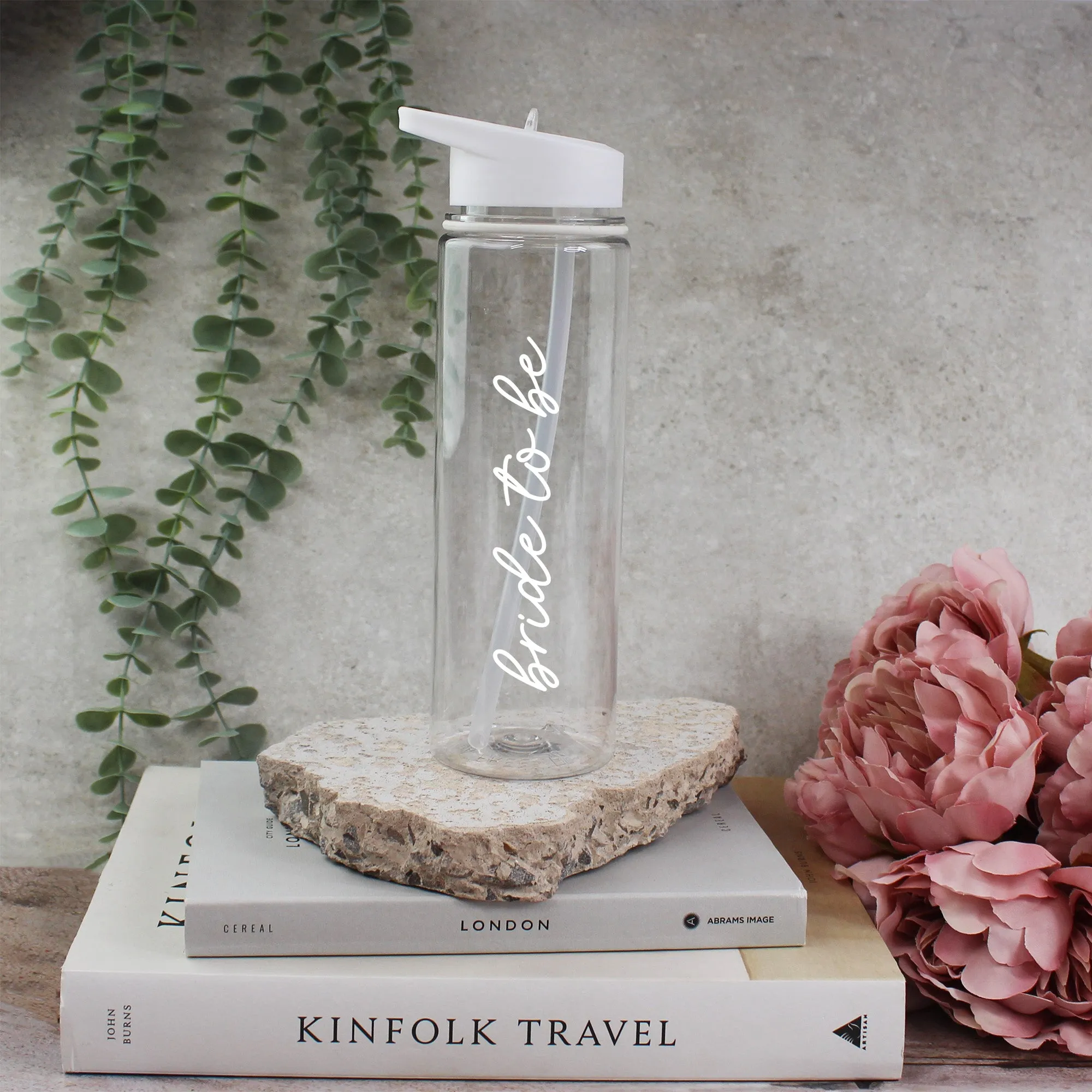 Personalised Black Team Bride & White Bride Water Bottles, 725 ml