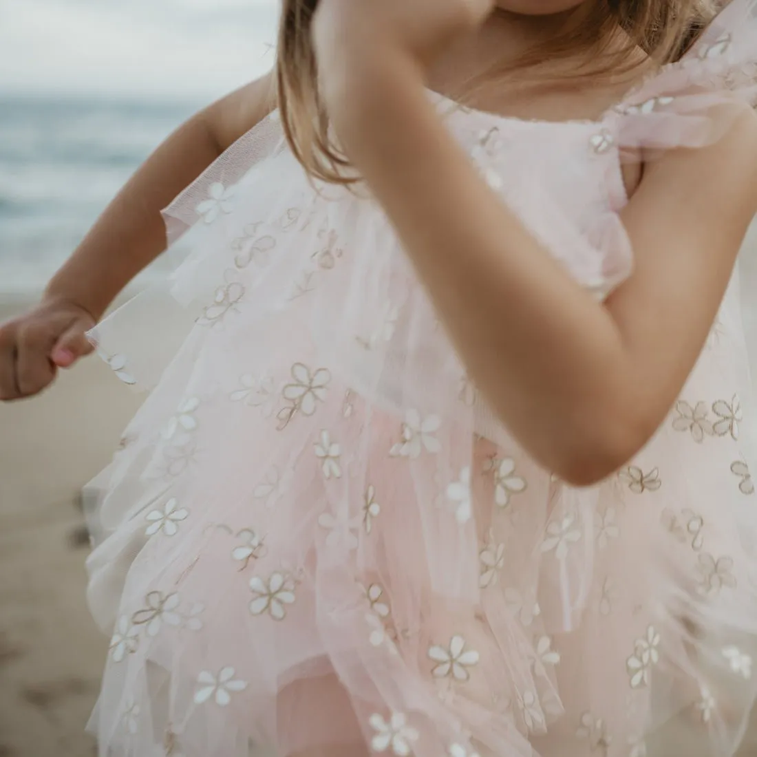 PETITE HAILEY Daisy Layered Tutu Pink