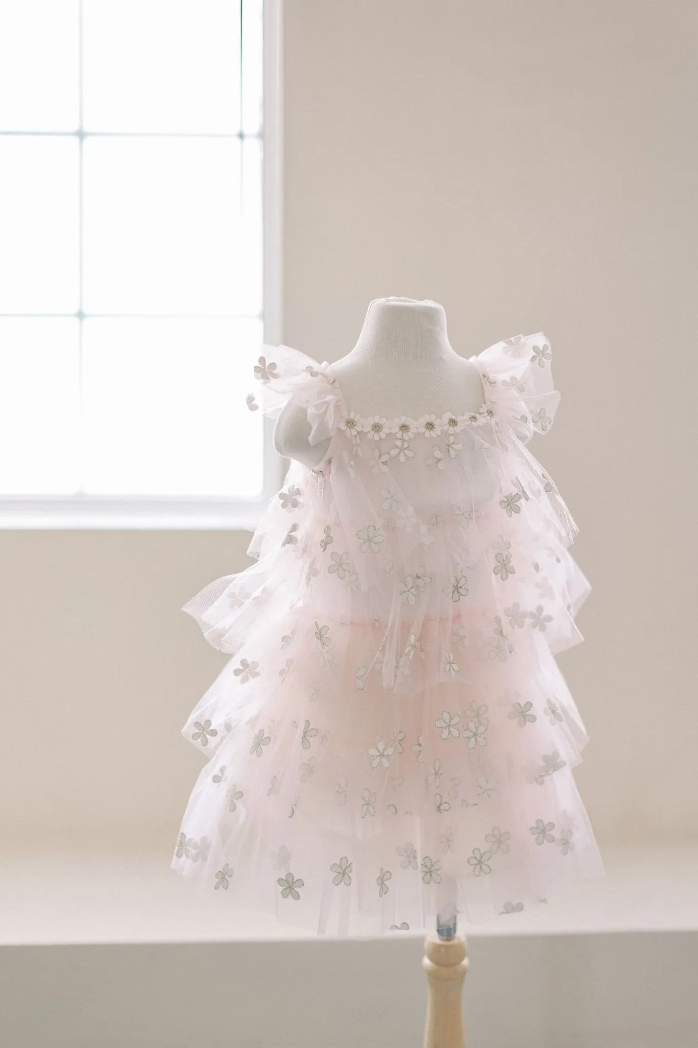 PETITE HAILEY Daisy Layered Tutu Pink