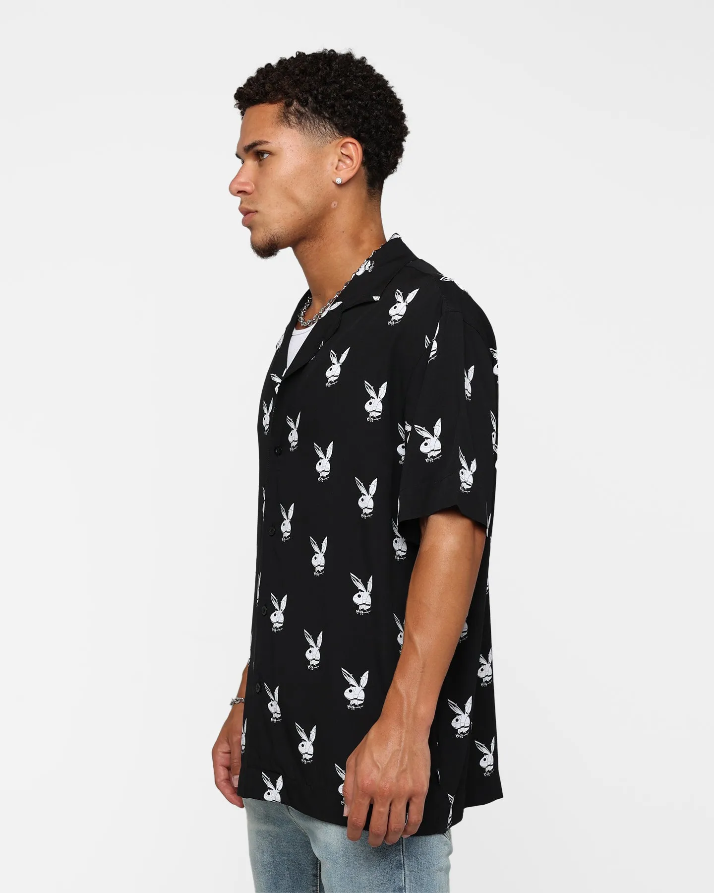 Playboy by Culture Kings Chrome Party Shirt Black