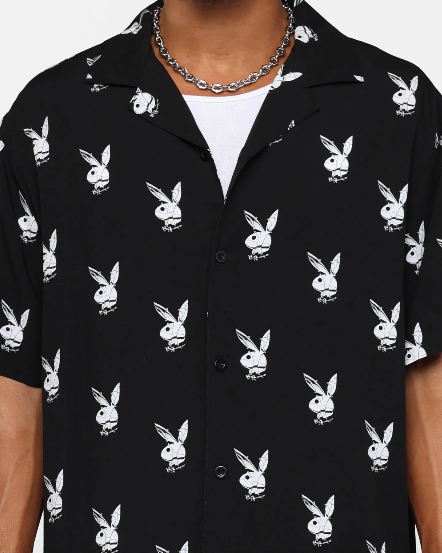 Playboy by Culture Kings Chrome Party Shirt Black