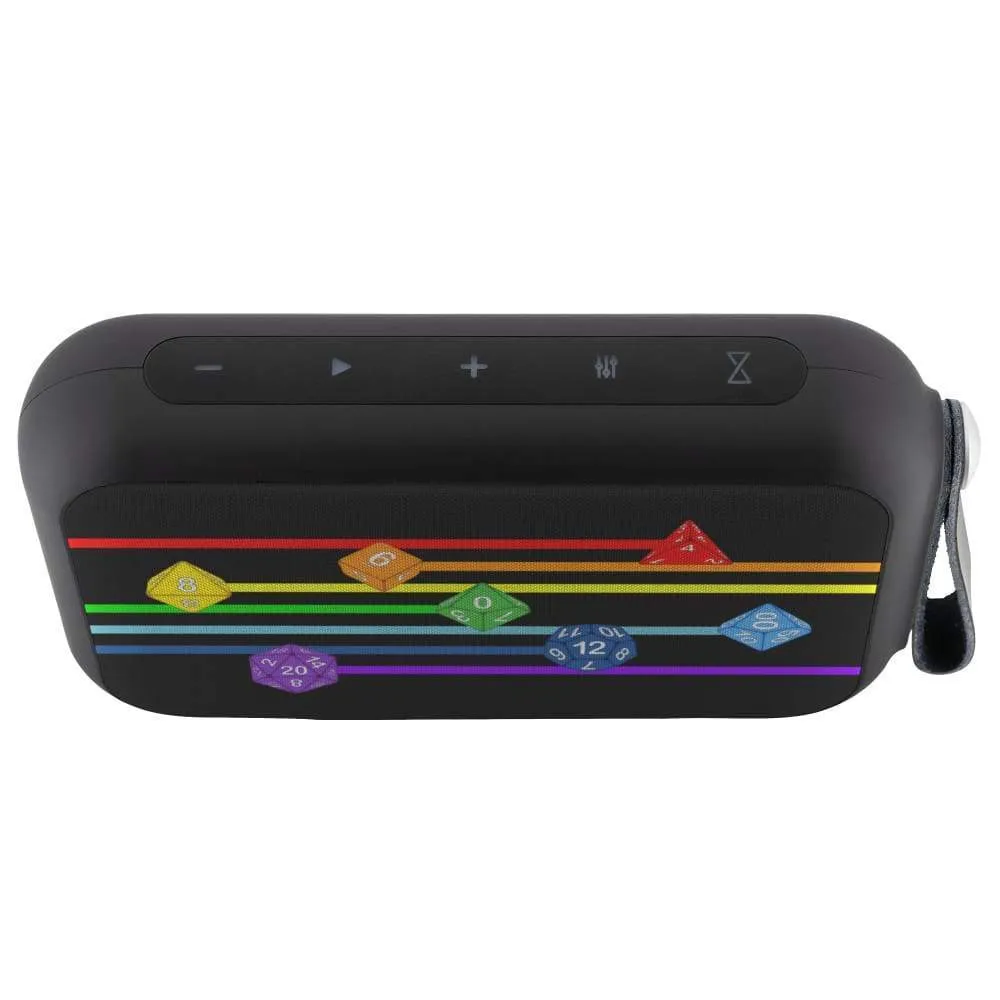 Polyhedral Pride - Rainbow Dice Bluetooth Speaker