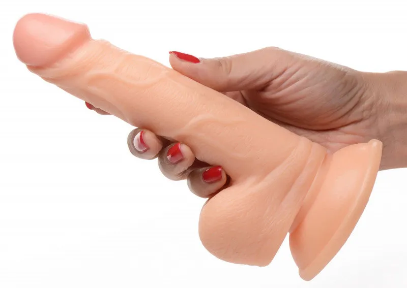Pop Pecker 6.5 Inch  With Balls - Light