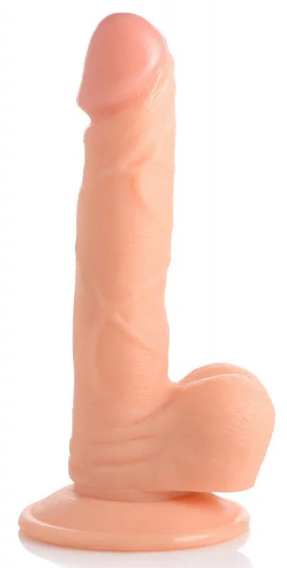 Pop Pecker 6.5 Inch  With Balls - Light