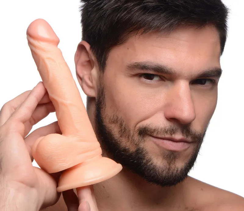 Pop Pecker 6.5 Inch  With Balls - Light