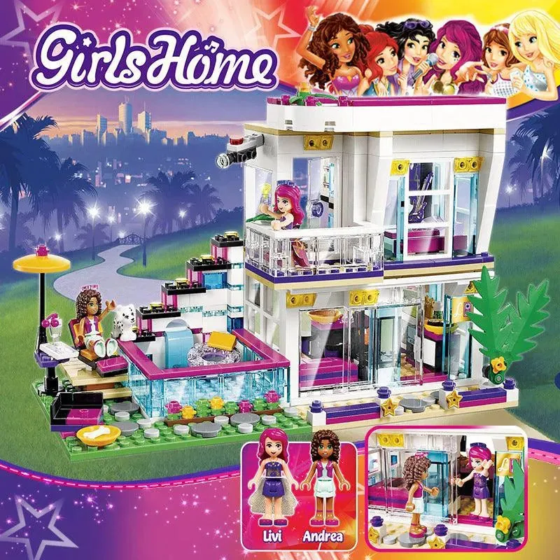 Pop Star Livi's House Building Block: A Stylish and Educational Toy for Kids