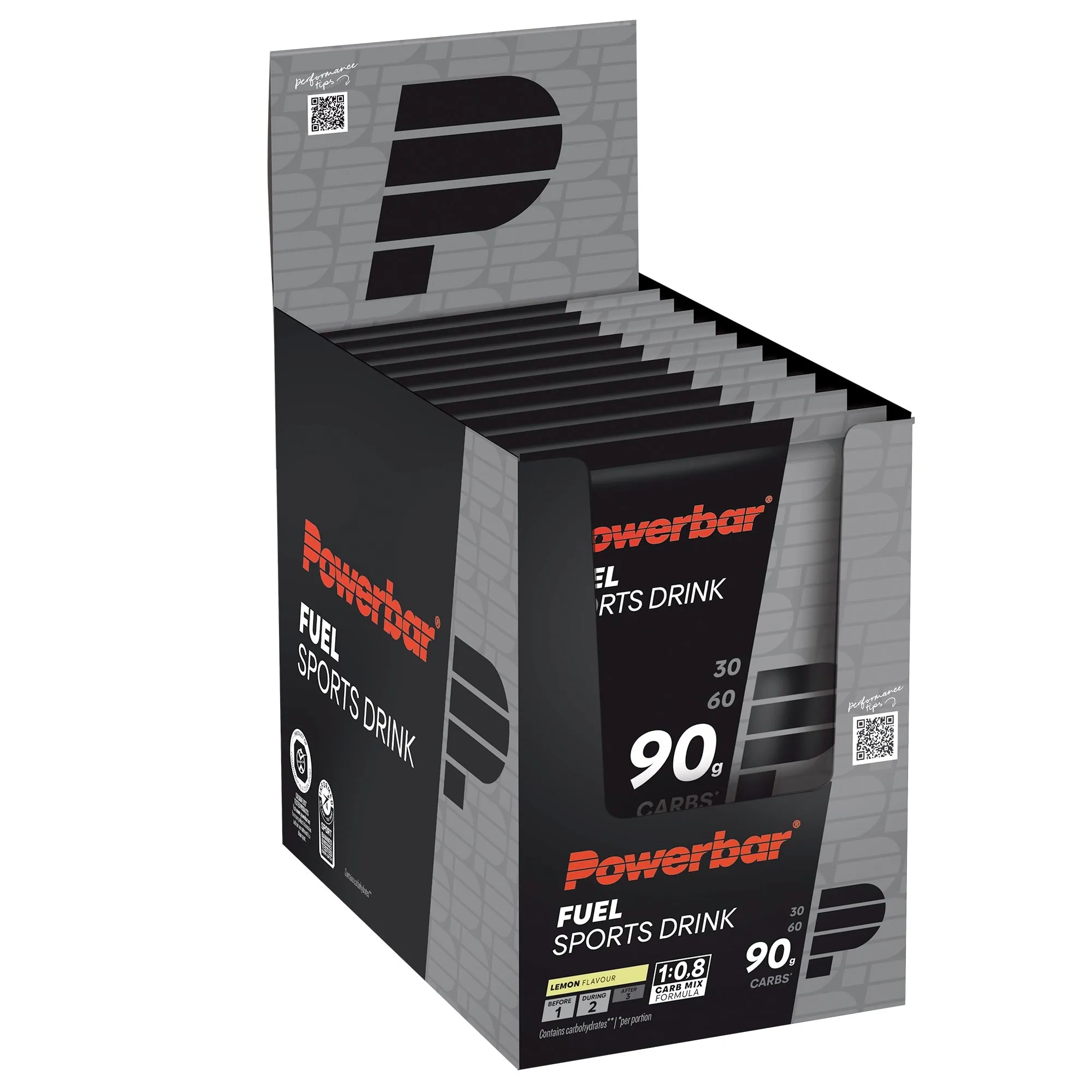 Powerbar Fuel Drink 90 Lemon Flavour Powder (10 x 94g Sachets)