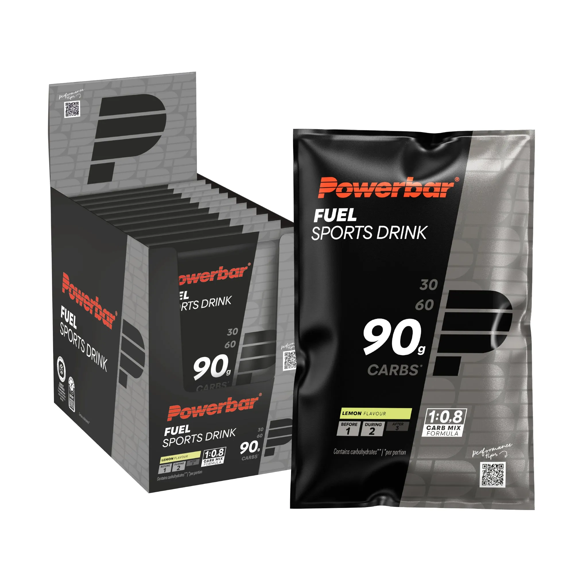 Powerbar Fuel Drink 90 Lemon Flavour Powder (10 x 94g Sachets)