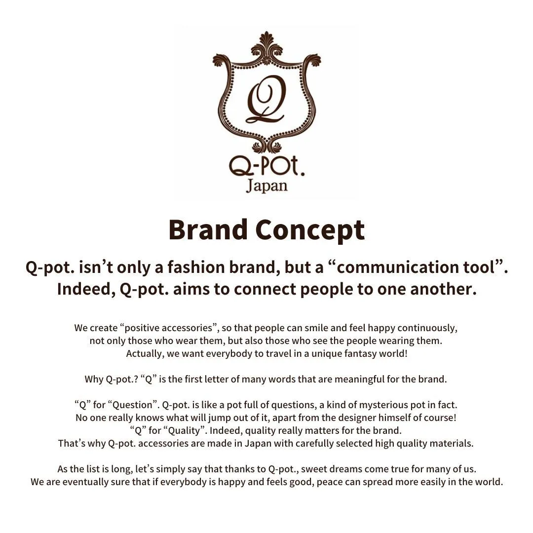 Q-pot CAFE. My Drink Bottle (Whipped Cream)【Japan Jewelry】