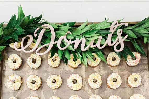 "Donuts" Word Sign