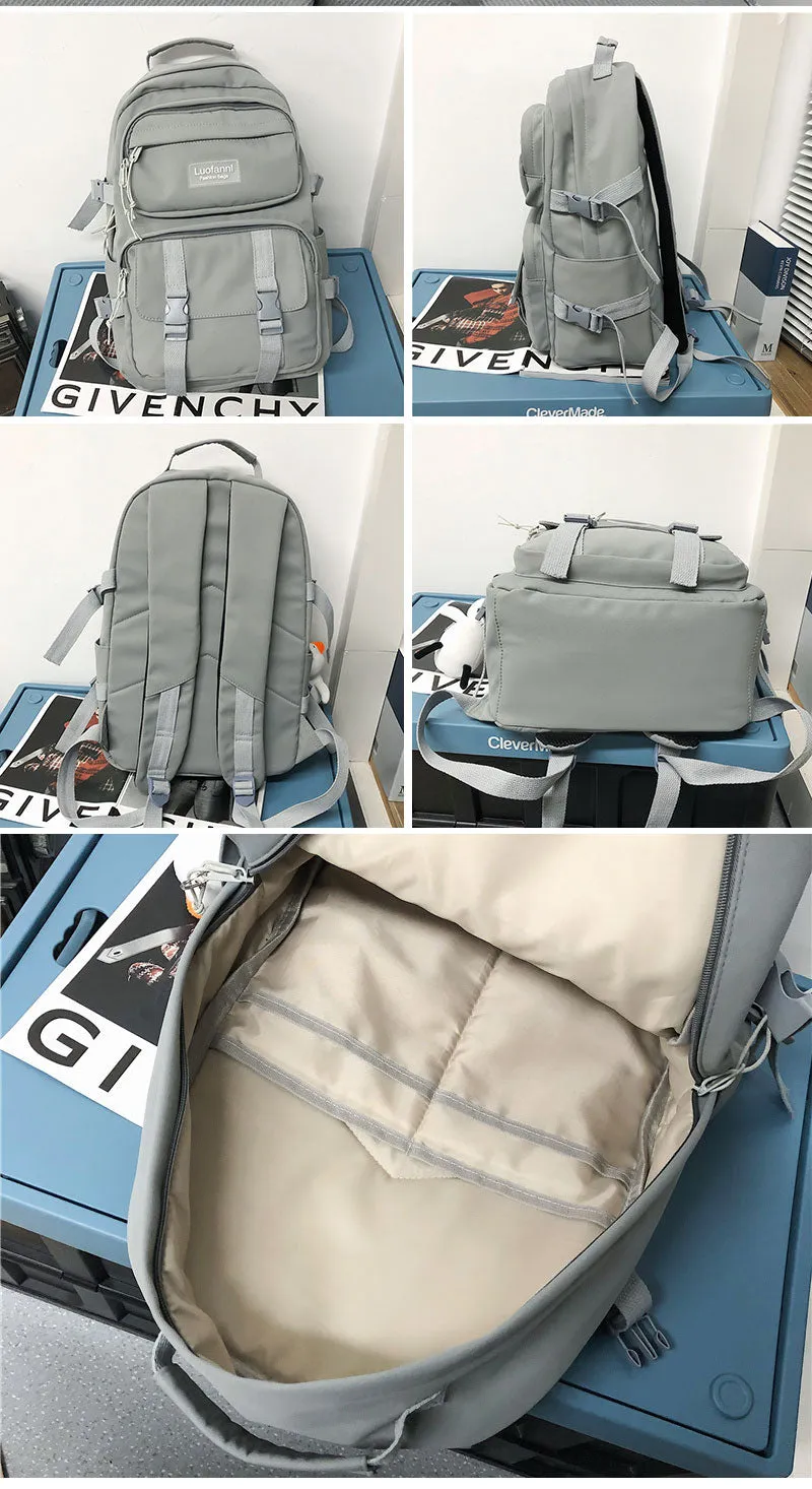 Realaiot Fashion Men Backpack Waterproof Nylon Rucksack for Teenager Schoolbag Kawaii Women Bag Lovers Travel Shoulder Mochila