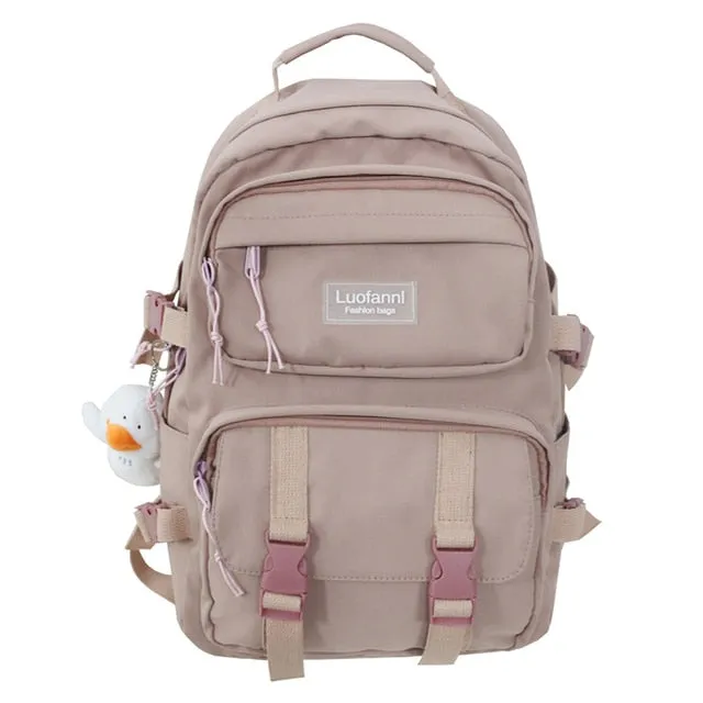 Realaiot Fashion Men Backpack Waterproof Nylon Rucksack for Teenager Schoolbag Kawaii Women Bag Lovers Travel Shoulder Mochila