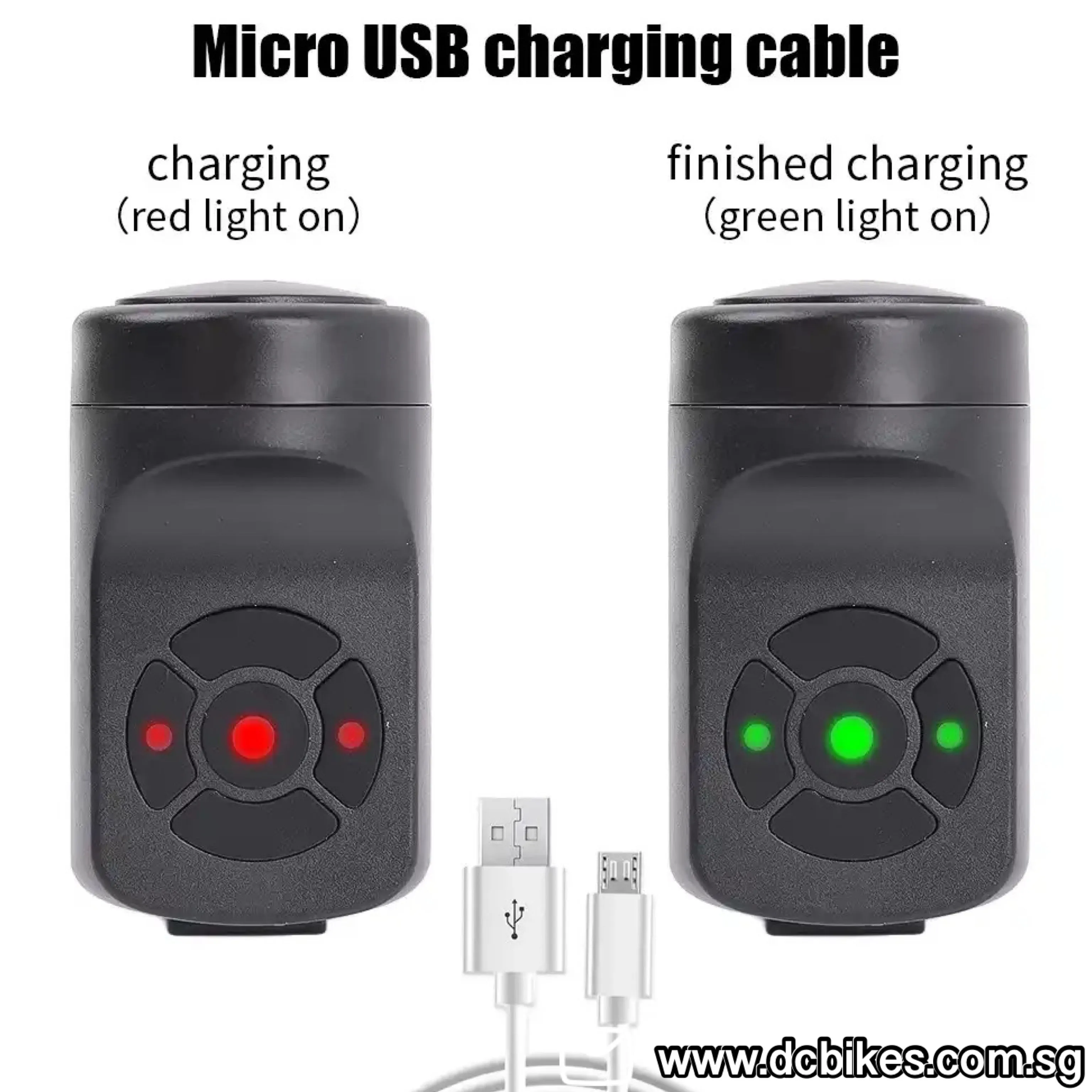 Rechargeable Electric Loud Horn   Anti-Theft Bicycle Handlebar Alarm Ring Bell