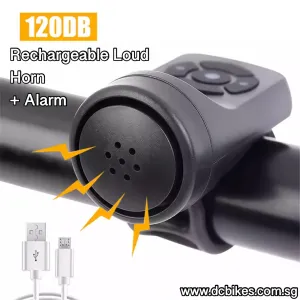 Rechargeable Electric Loud Horn   Anti-Theft Bicycle Handlebar Alarm Ring Bell