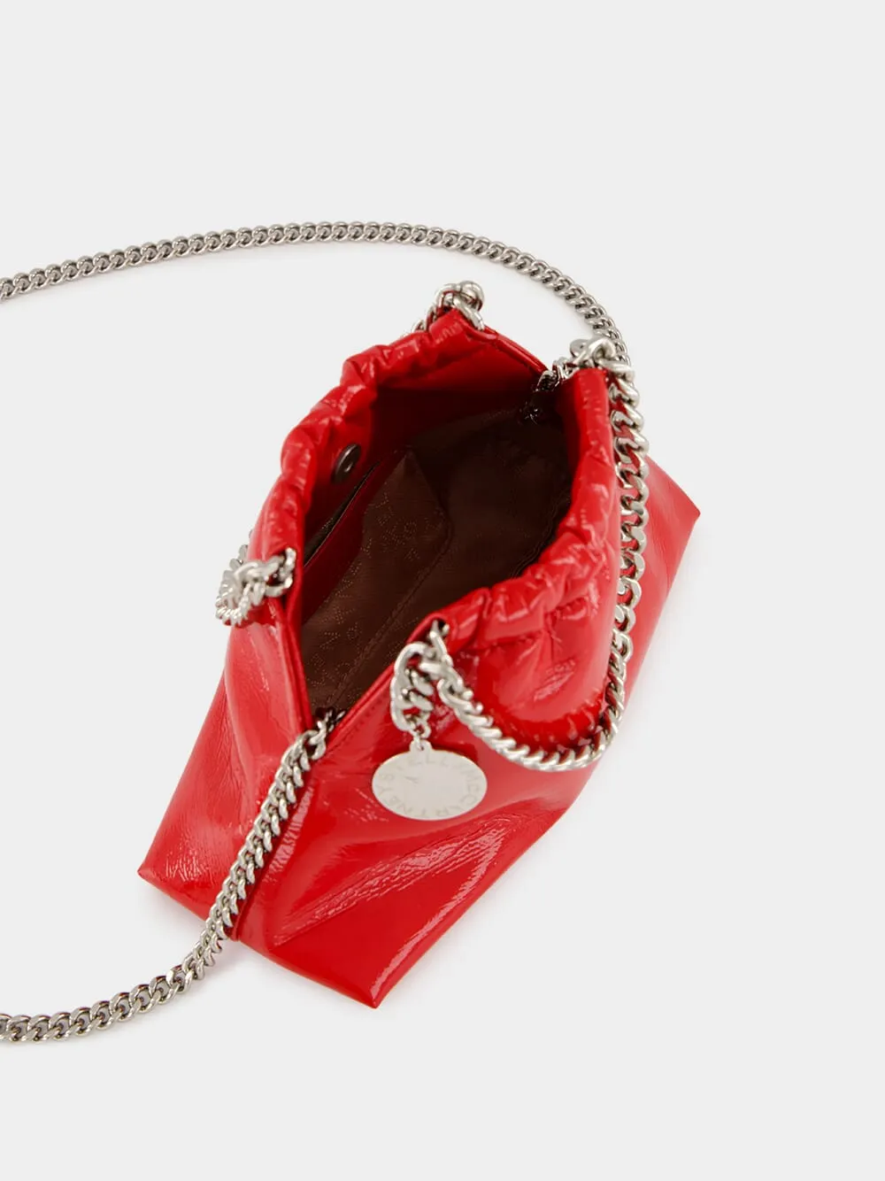 Red Falabella Drawstring Crossbody Bag