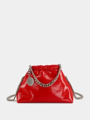 Red Falabella Drawstring Crossbody Bag