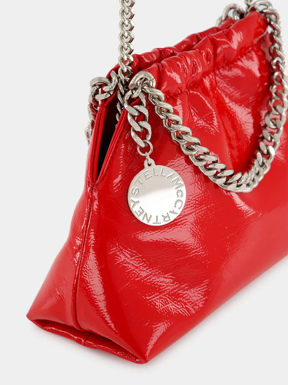 Red Falabella Drawstring Crossbody Bag