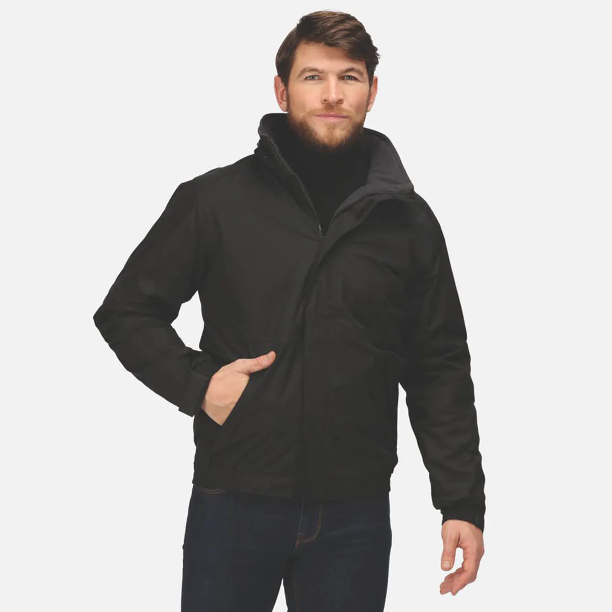 Regatta Jacket Mens Black Waterproof Insulated Hooded 4X Large 53" Chest