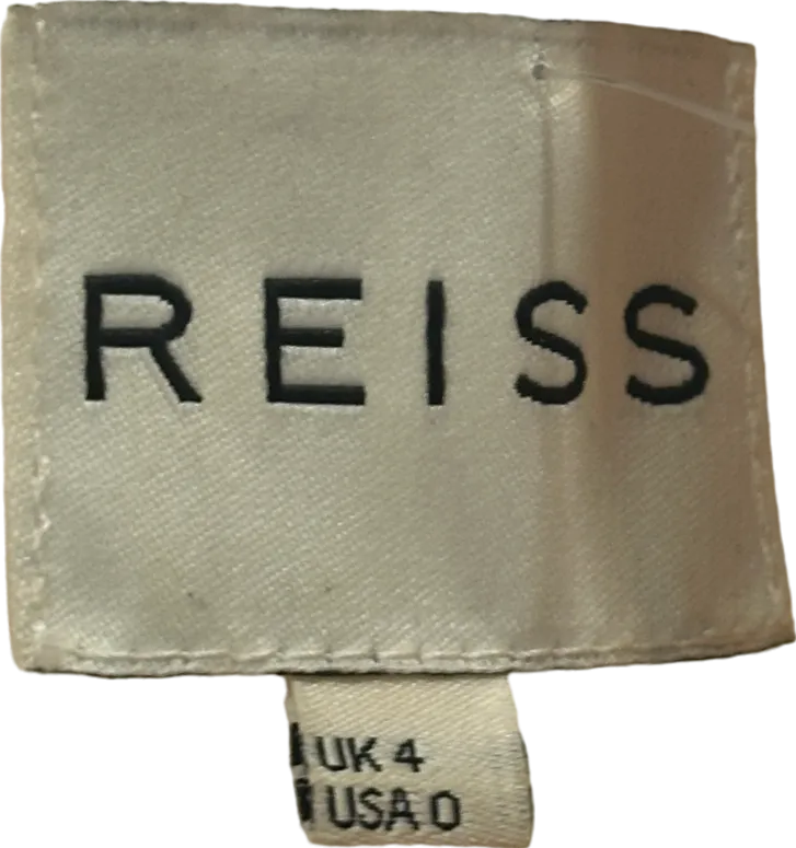 Reiss Cream Wrap Dress UK 4