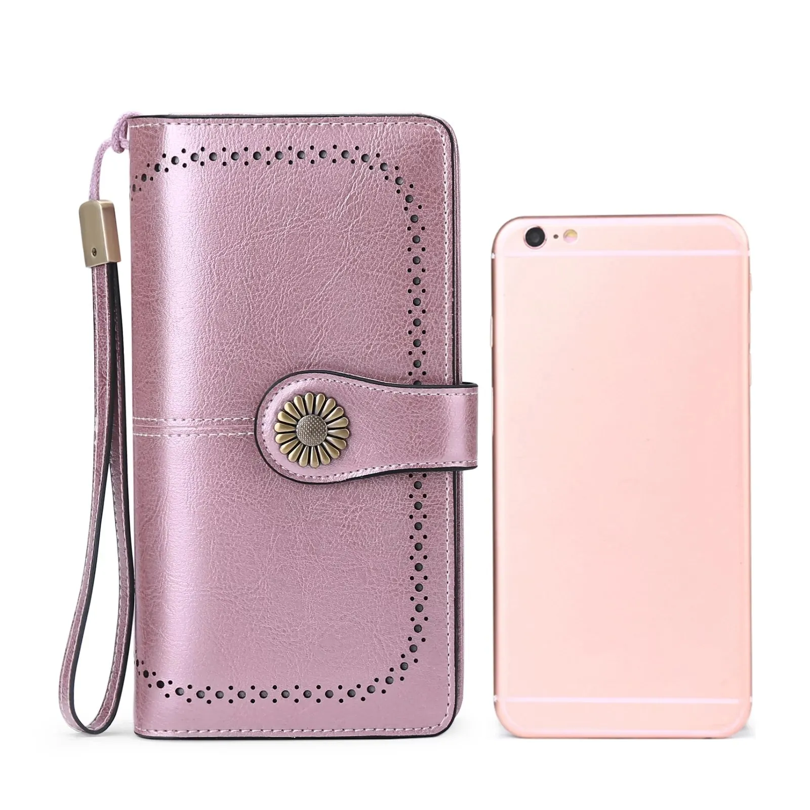 RFID Blocking Women'S Casual Card Wallet, Green-2