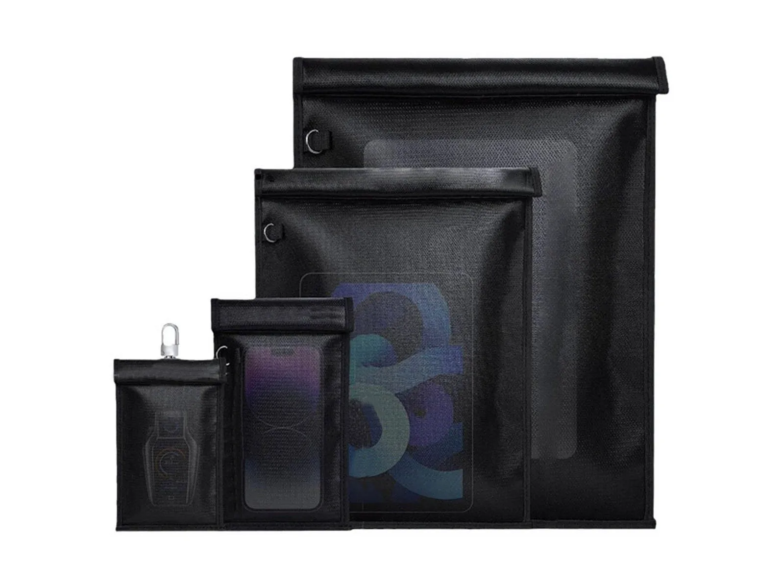 RFID Signal Blocker Pouches - Set of 4