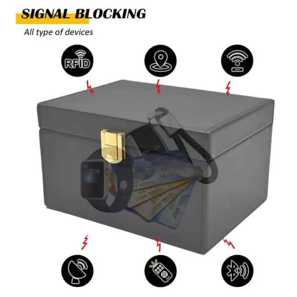RFID Signal Blocking Anti-Theft Key Fob Faraday Protector Box