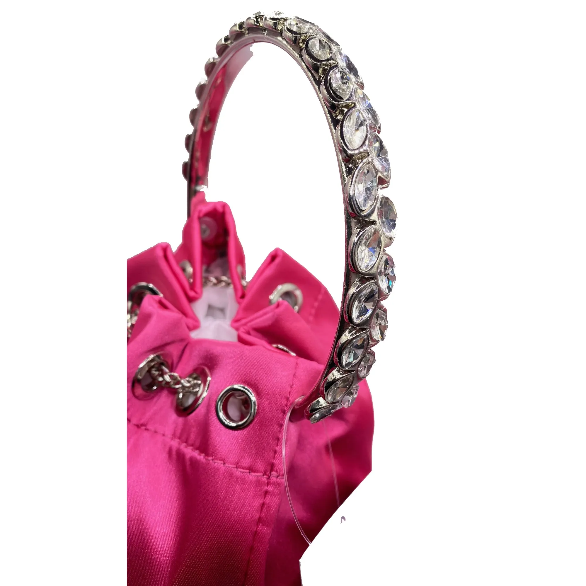 Rhinestone Bucket Bag For Women, Clutch Purse For Ladies Rhinestone Evening Party Shoulder Bag Sparkly Crystal Bucket Bag, Purse Wedding Purse Handbag Shoulder and Cross body Bag