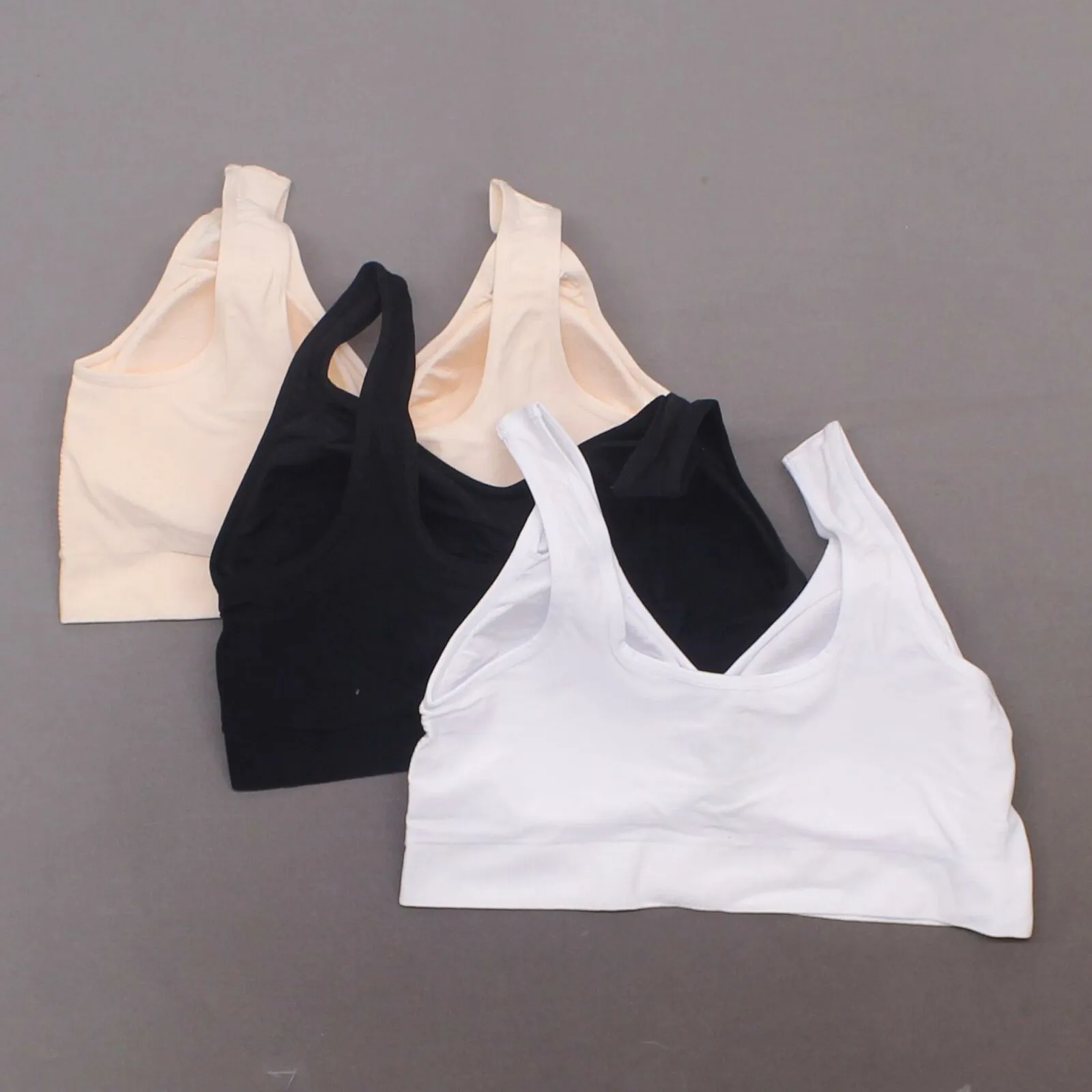 Rhonda Shear 3 Pack Jacquard Ahh Bras With Removable Pads Neutrals Plus 1X