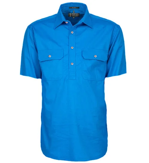 Ritemate Mens Closed Front Short Sleeve Shirt - 6 Colours