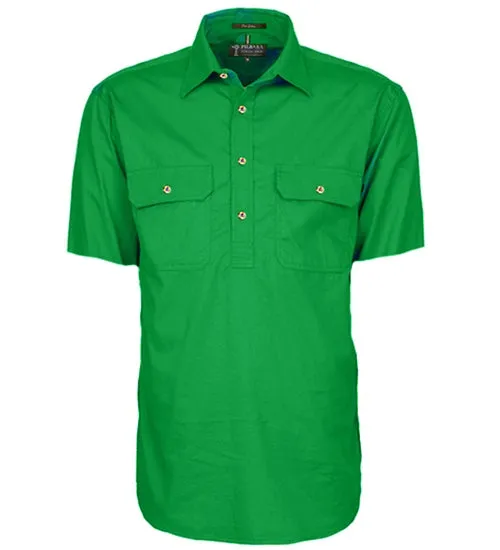 Ritemate Mens Closed Front Short Sleeve Shirt - 6 Colours