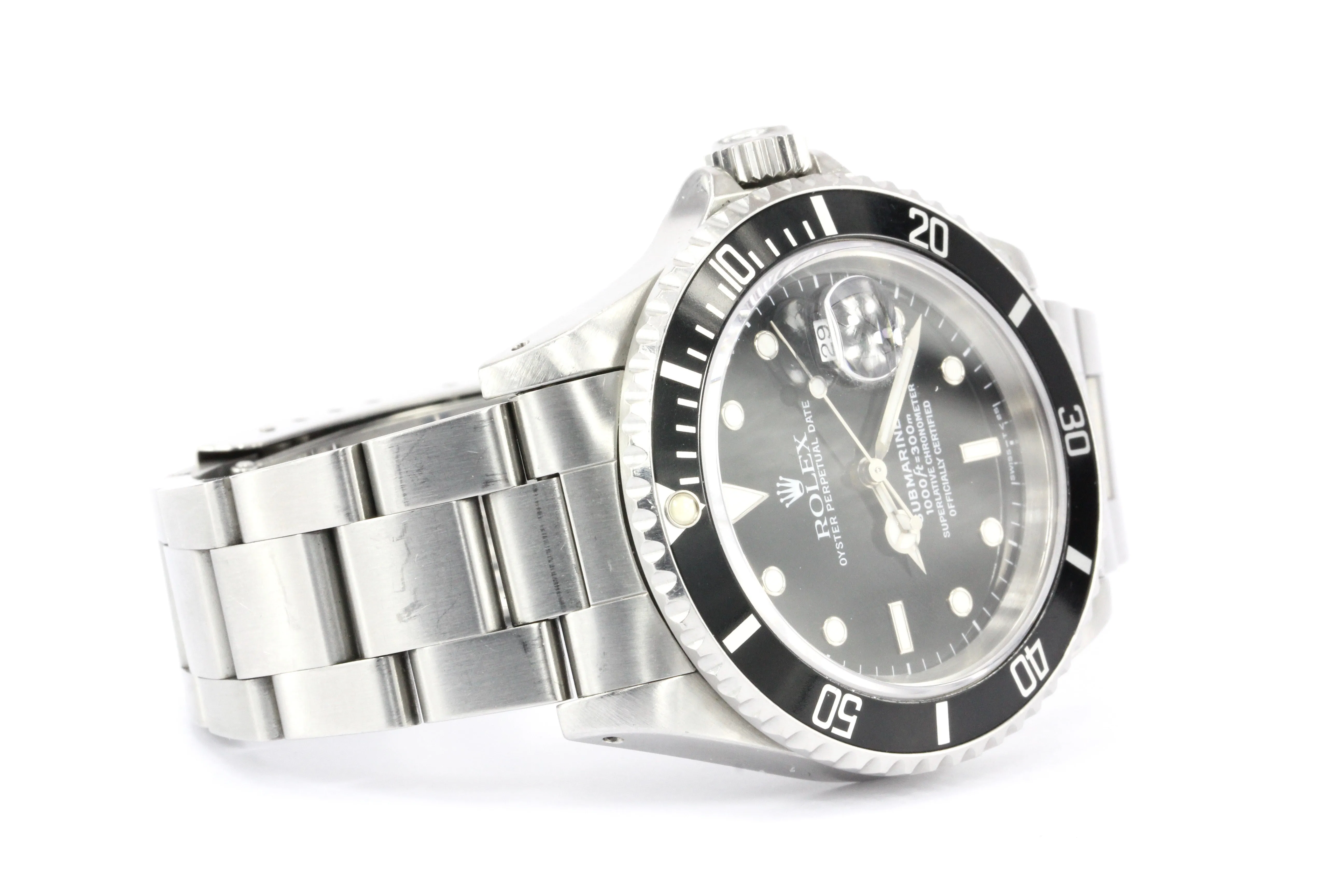 Rolex Submariner Stainless Steel Model 16610 Circa 2005