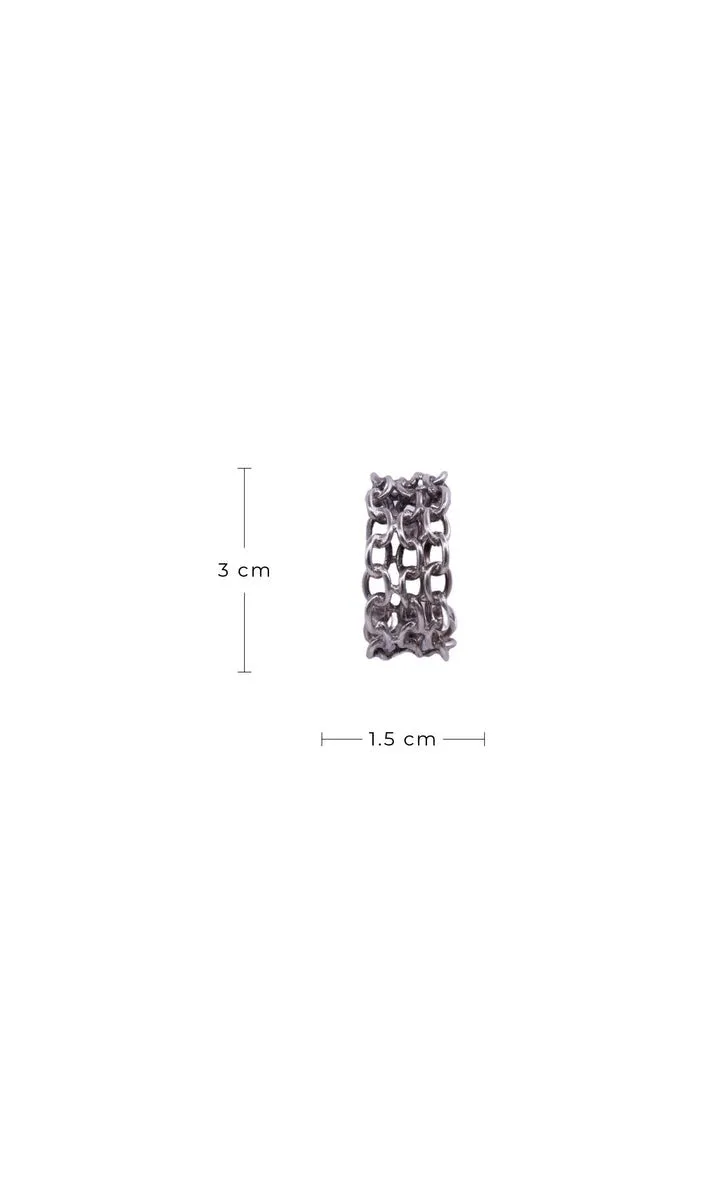 Roop Silver Hoop Earring