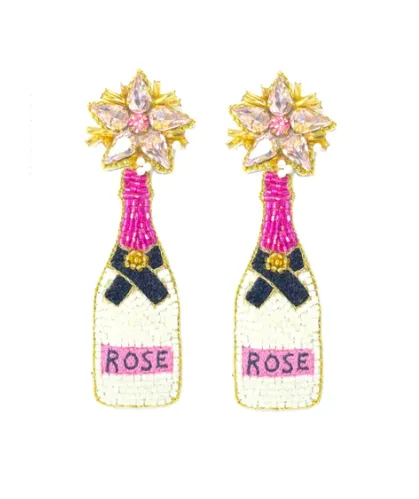 Rose Champagne Earrings