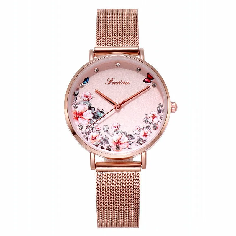Rose&Penoy Flower Dial Women's Watch