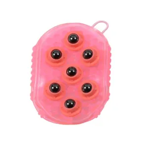 Rubber Massage Gel Curry with Magnetic Rollers